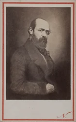 Porträtt av Henri Murger 1822-1861, 1861.