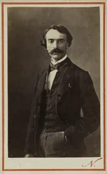 Porträtt av Jean-Léon Gérôme 1824-1904, ca. 1870.