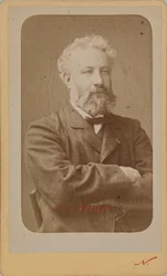 Porträtt av Jules Verne 1828-1905, ca. 1870.