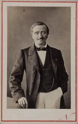 Porträtt av kompositören Antoine Elwart 1808-1877, ca 1860.