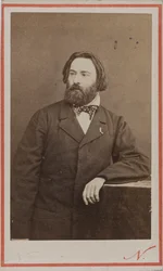 Porträtt av pianisten och kompositören Émile Prudent 1817-1863, ca 1860.