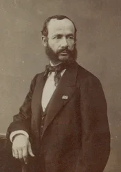 Porträtt av violinisten och kompositören Henri Vieuxtemps 1820-1881, 1870-talet.