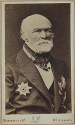 Porträtt av Nikolai Ivanovich Pirogov 1810-1881