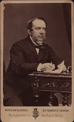 Porträtt av kompositören Michael William Balfe 1808-1870.