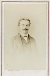 Porträtt av Guy de Maupassant, ca. 1880.