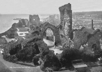 Hastings. Slottet, 1907