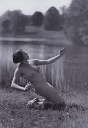 Den vackra kroppen, fysisk kultur för kvinnor (svartvitt foto)