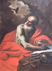 Saint Hieronymus (olja på duk)