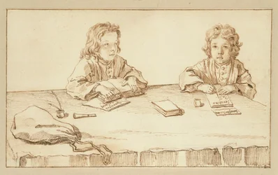 Porträtt av Serafino och Francesco Falzacappa