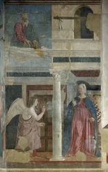 Bebådelsen - fresco, ca 1455