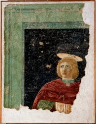 Saint Julian Fresco av Piero della Francesca
