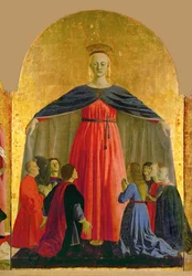 Sankta Maria " della Misericordia ", mittstycke i poliptyken målad för " Confratelli della Misericordia "
