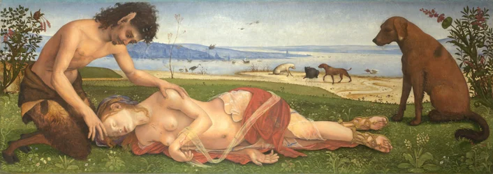 En Satyr som sörjer över en nymf, ca. 1495