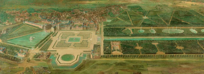 Utsikt över slottet Fontainebleau