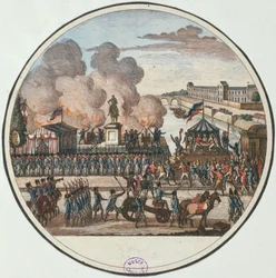 Kungörelse av landet i fara 22 juli 1792, c.1794-1802 (gravyr)