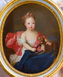 Porträtt av prinsessan av Lorraine, tillskriven Pierre Gobert, olja på duk