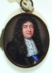 Christopher Monck, 2:e hertig av Albemarle (emalj på guld)