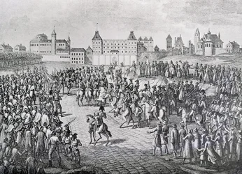 Fransmännens triumferande intåg i Warszawa, 28 november 1806