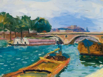 Paris, Bron över Seine, ca 1898-1904.