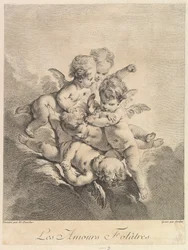 Barn som leker, 1750.