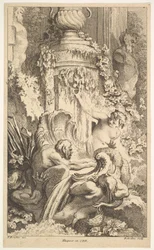 Naiades, Tritons och Priaps bad, 1736.