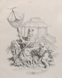Vatten, från De fyra elementen, 1738-49.