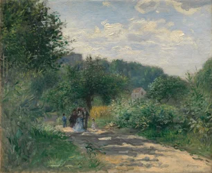 En väg i Louveciennes, ca. 1870.