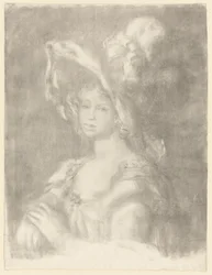 Amélie Laurent Dieterlé, ca 1899 (litografi på offwhite-vävt papper)