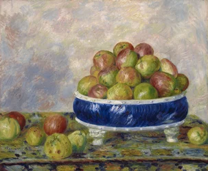 Äpplen i ett fat, 1883