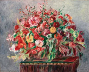 Korg med blommor; Korg med blommor, 1890
