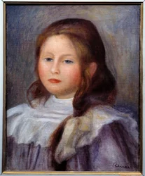 Barnporträttmålning av Pierre Auguste Renoir