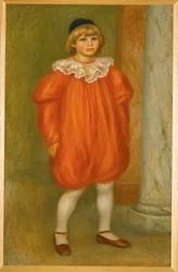 Claude Renoir en clown (olja på duk)