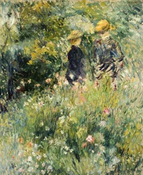 Samtal i en rosenträdgård, 1876