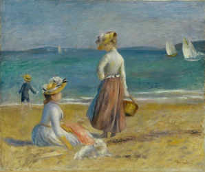 Figurer på stranden, 1890