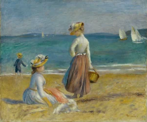 Figurer på stranden, 1890