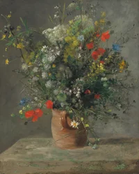 Blommor i en vas, ca 1866 (olja på duk)