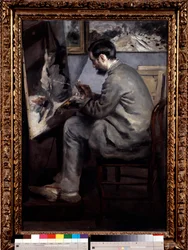 Frederic Bazille (1841-1870): porträtt av Pierre Auguste Renoir (1841-1919)