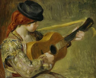 Flicka med en gitarr, 1897