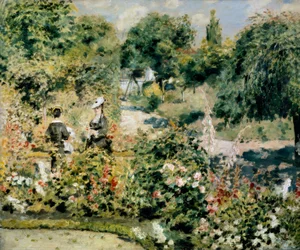 Trädgård vid Fontenay