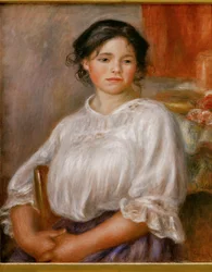 Jeune fille assise (olja på duk)