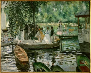 La Grenouillère. Målning av Pierre-Auguste Renoir (1841-1919), 1869. Stockholm, Nationalmuseum