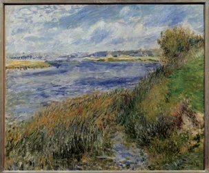 La seine a Champrosay. Målning av Pierre Auguste Renoir (1841-1919)