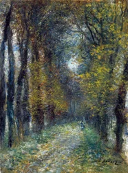 Den täckta gränden - Målning av Pierre Auguste Renoir (1841-1919)