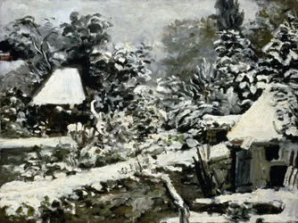 Landskap, snöeffekt, c.1868