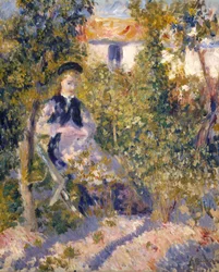 Nini i trädgården