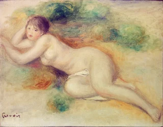 Naken figur av en flicka, 1880-1889