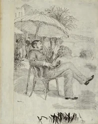 On the Terrace of a Hotel in Bordighera: Målaren Jean Martin recenserar sin Bill, 1881