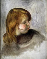 Porträtt av ett barn (Jean Renoir). Målning av Pierre-Auguste Renoir (Pierre Auguste Renoir