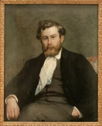 Porträtt av målaren Alfred Sisley