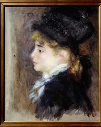 Porträtt av Margot. Målning av Pierre Auguste Renoir (1841-1919)